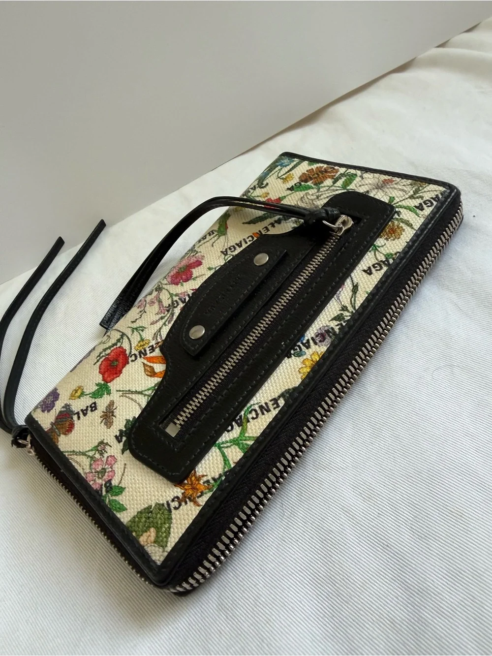 Gucci X Balenciaga Floral Wristlet/ Wallet